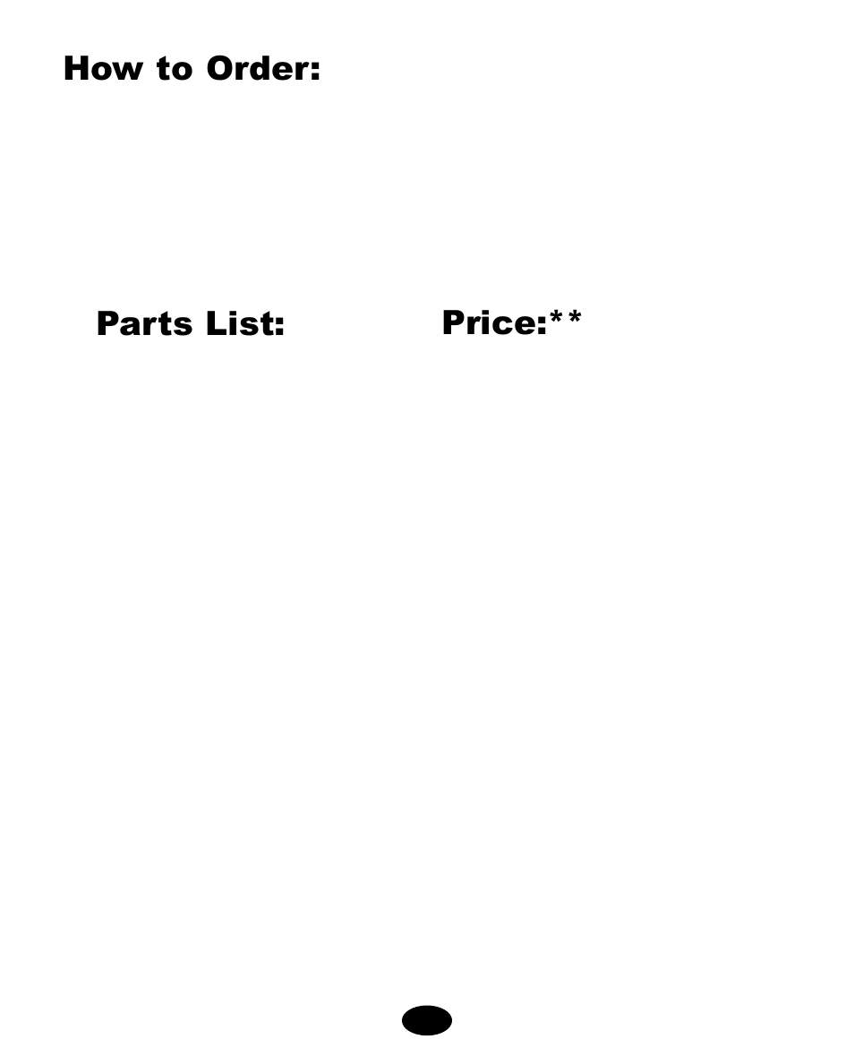 If you need help, How to order, Parts list | Price | Graco 8444 User Manual | Page 38 / 78