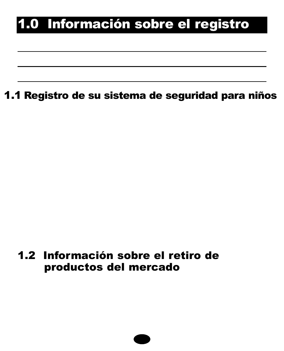 0 información sobre el registro | Graco 8444 User Manual | Page 43 / 78