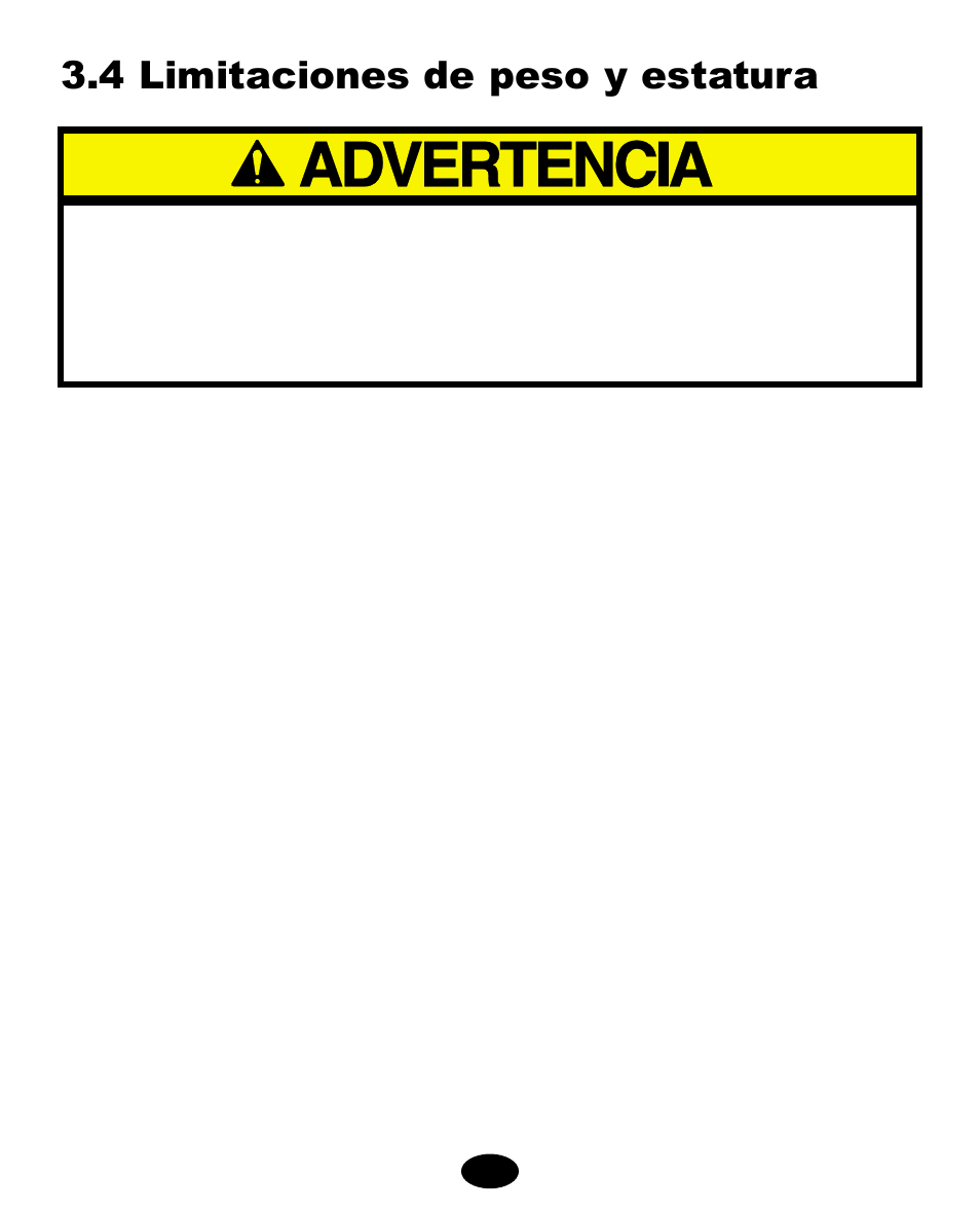 4 limitaciones de peso y estatura | Graco 8444 User Manual | Page 54 / 78