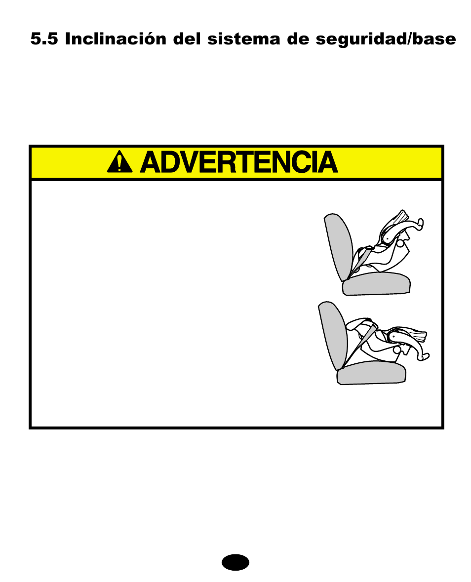 5 inclinación del sistema de seguridad/base | Graco 8444 User Manual | Page 69 / 78