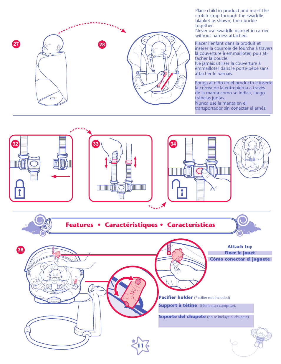 Features • caractéristiques • características | Graco ISPS057AC User Manual | Page 11 / 20