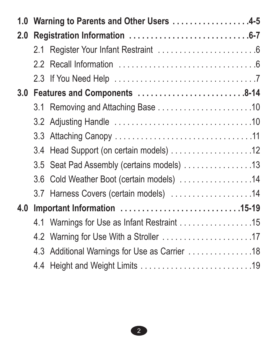 Graco ISPC090BB User Manual | Page 2 / 80