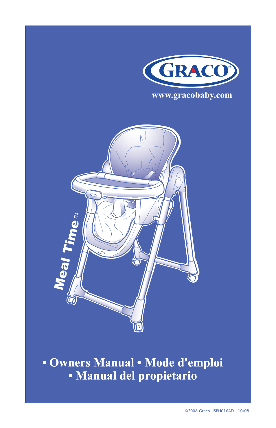 Graco Meal Time ISPH016AD User Manual | 28 pages