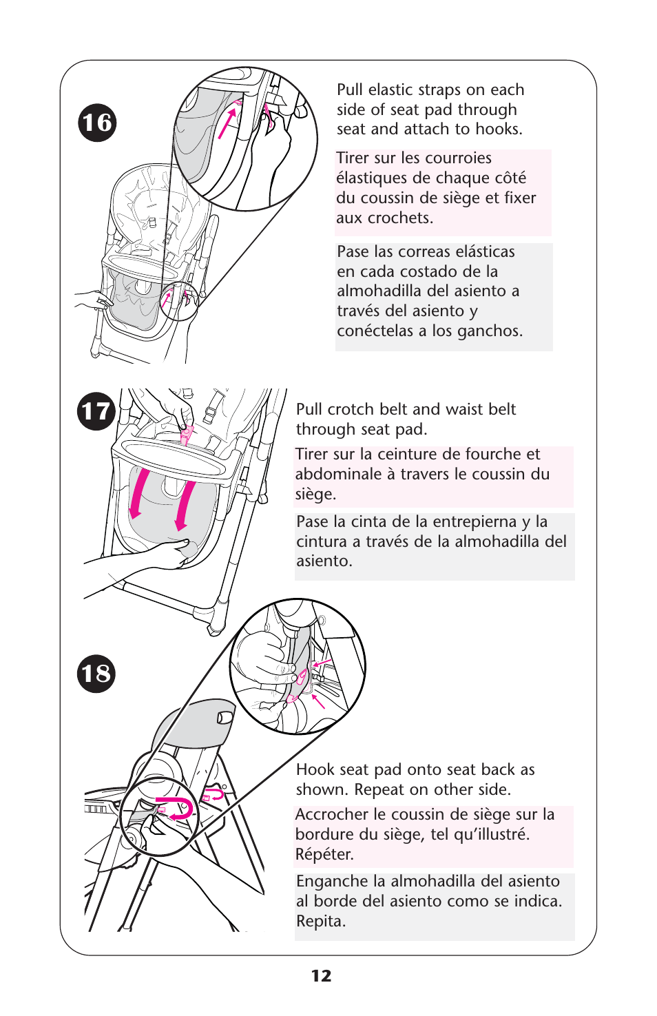 Graco Meal Time ISPH016AD User Manual | Page 12 / 28