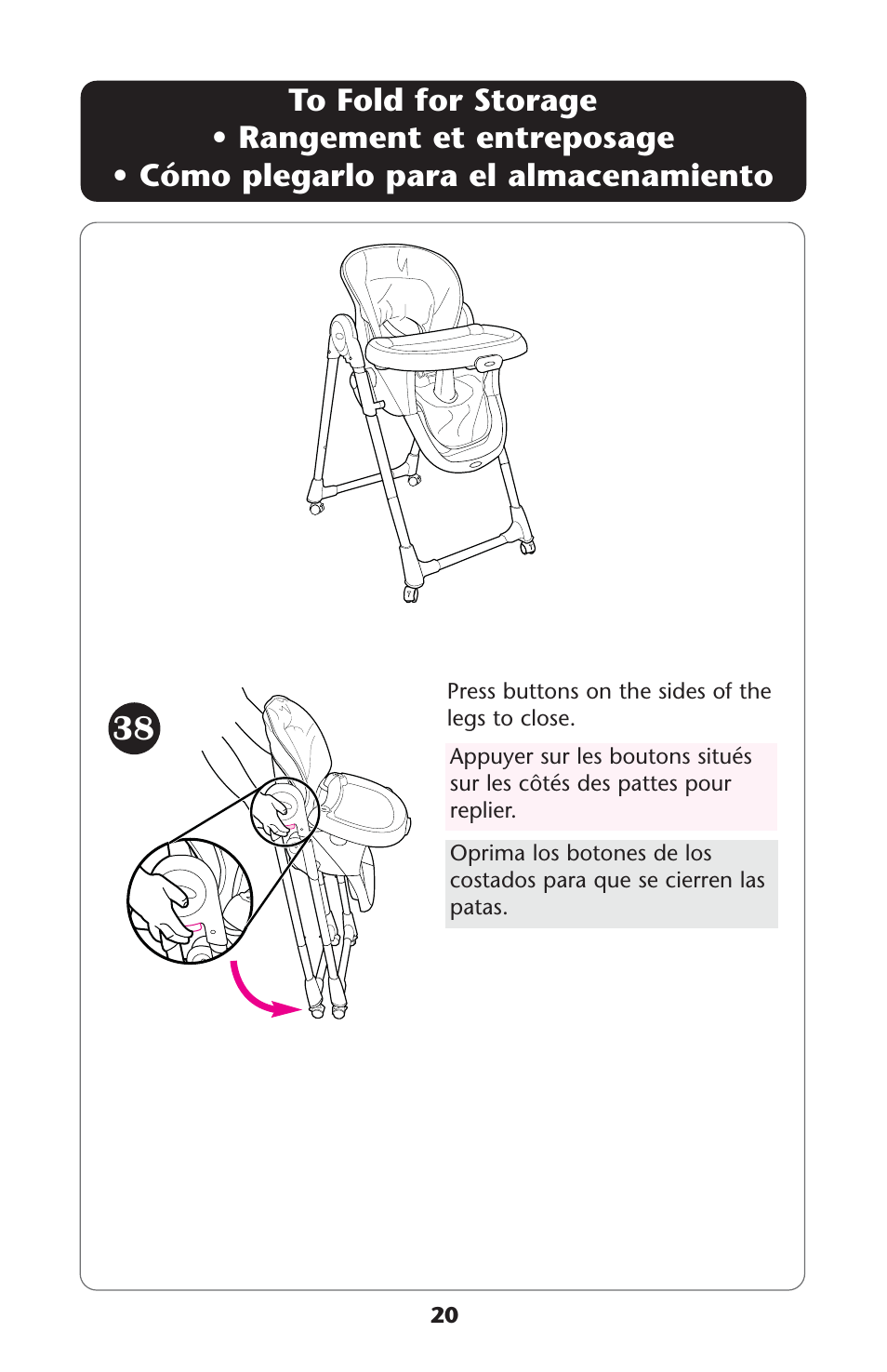 Graco Meal Time ISPH016AD User Manual | Page 20 / 28