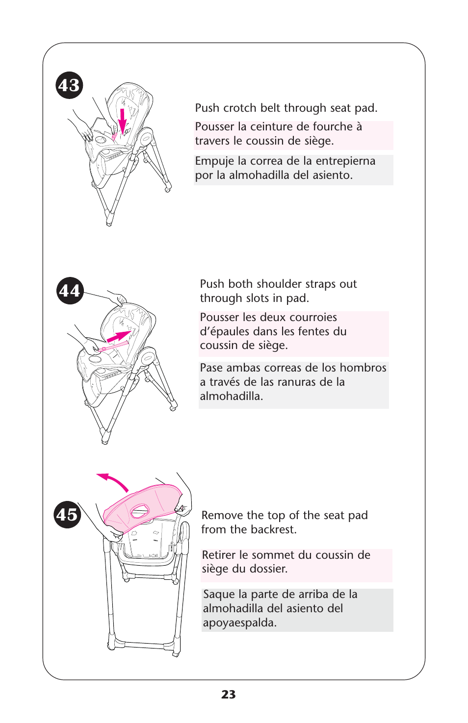 Graco Meal Time ISPH016AD User Manual | Page 23 / 28