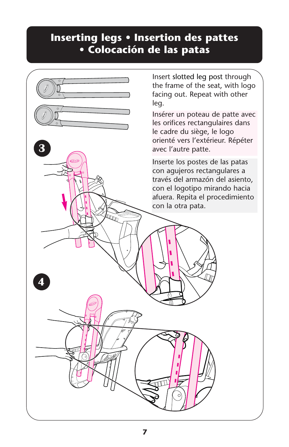 Graco Meal Time ISPH016AD User Manual | Page 7 / 28