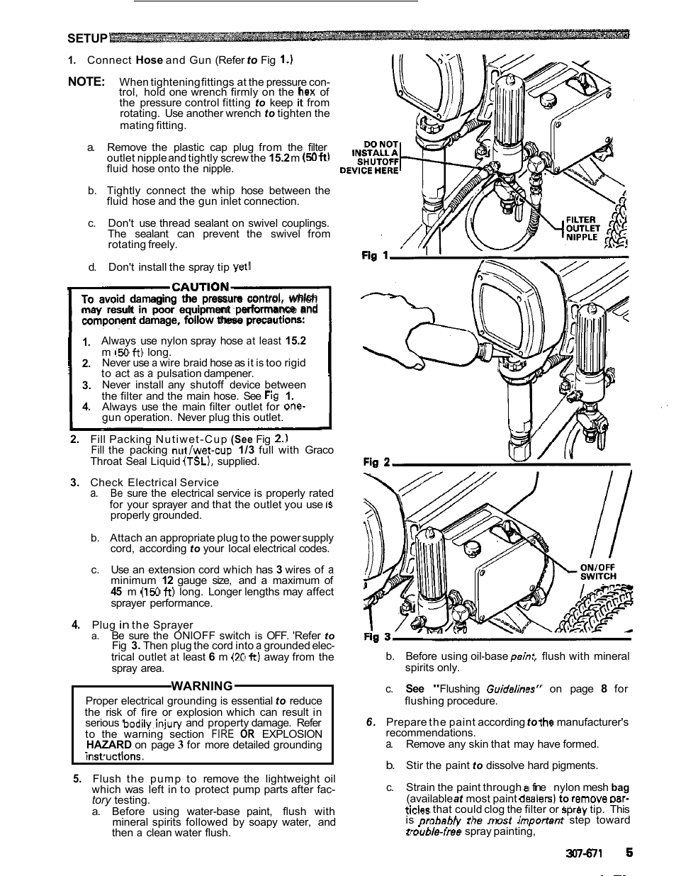 Setup | Graco ULTRA AIRLESS 230-963 User Manual | Page 6 / 37