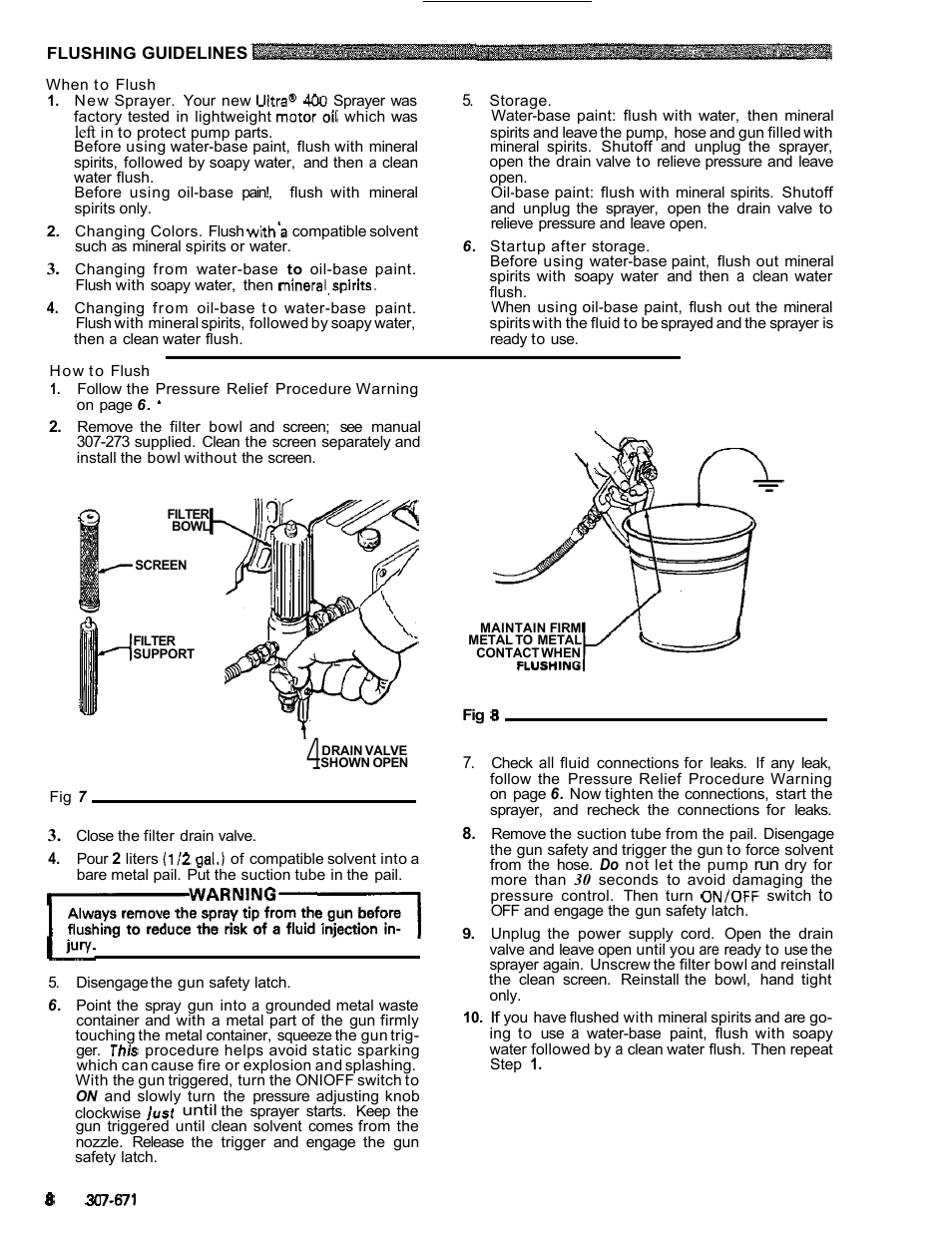 Shutdown, Flushing guidelines, Parts lists | Graco ULTRA AIRLESS 230-963 User Manual | Page 9 / 37