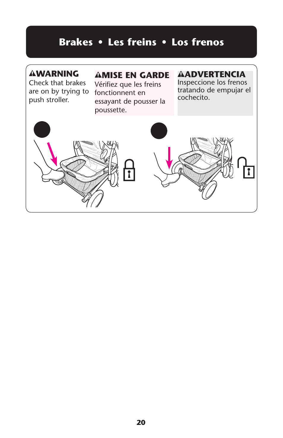 Rakes | Graco Quattro Tour PD120916A User Manual | Page 20 / 128