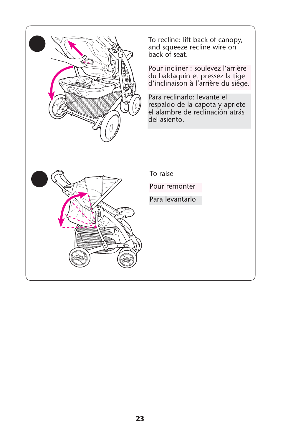 Graco Quattro Tour PD120916A User Manual | Page 23 / 128