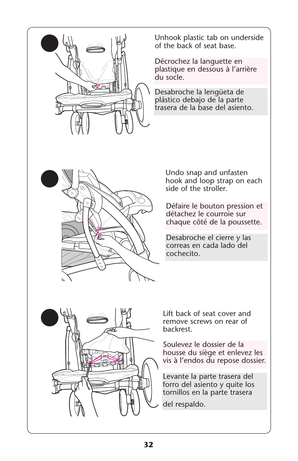 Graco Quattro Tour PD120916A User Manual | Page 32 / 128