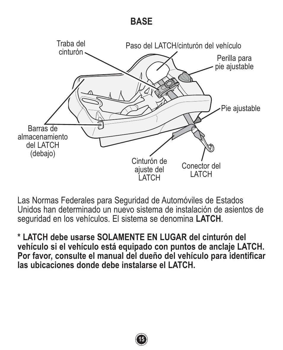 Base | Graco Quattro Tour PD120916A User Manual | Page 99 / 128