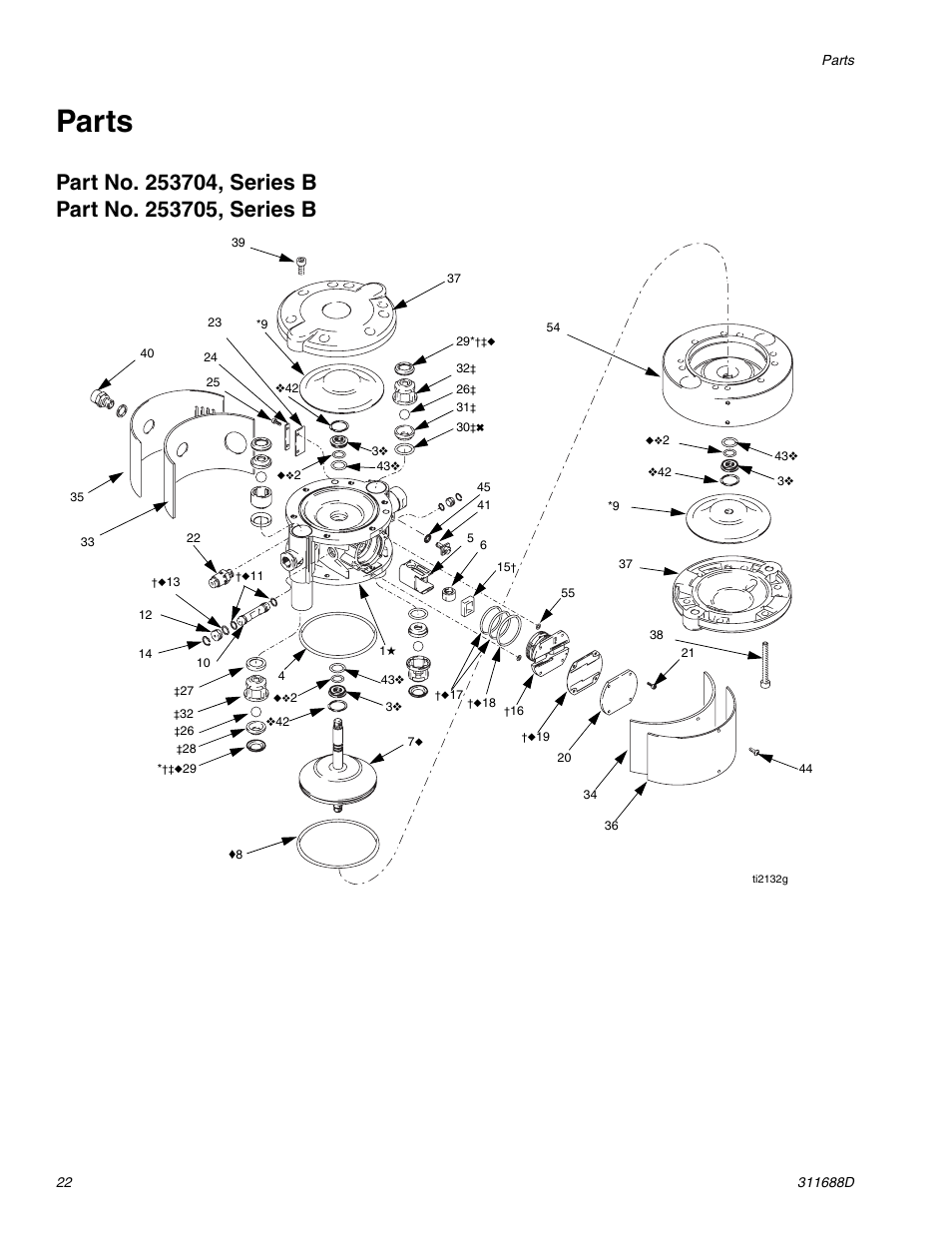 Parts | Graco TRITON 3D150 User Manual | Page 22 / 28