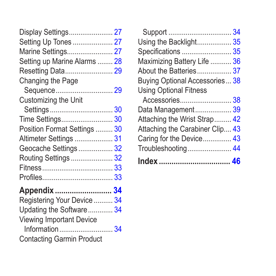 Graco GPSMAP 62 User Manual | Page 4 / 56