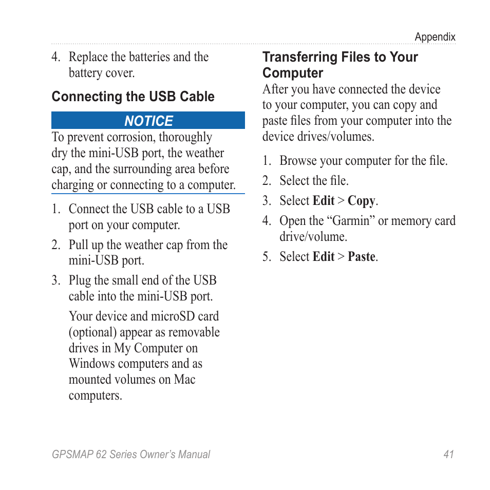 Graco GPSMAP 62 User Manual | Page 45 / 56