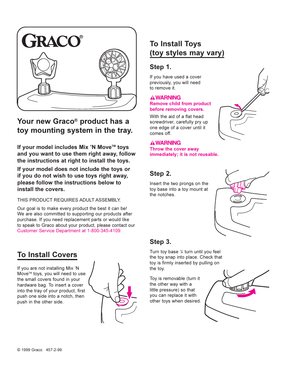 Graco Baby Toy User Manual | 2 pages