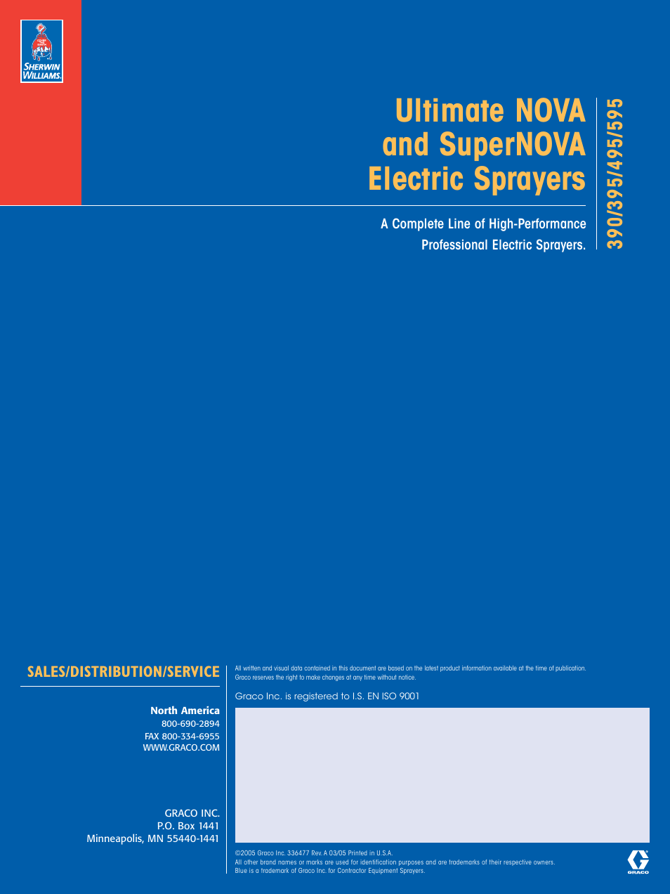 Ultimate nova and supernova electric sprayers | Graco Ultra 395 User Manual | Page 12 / 12