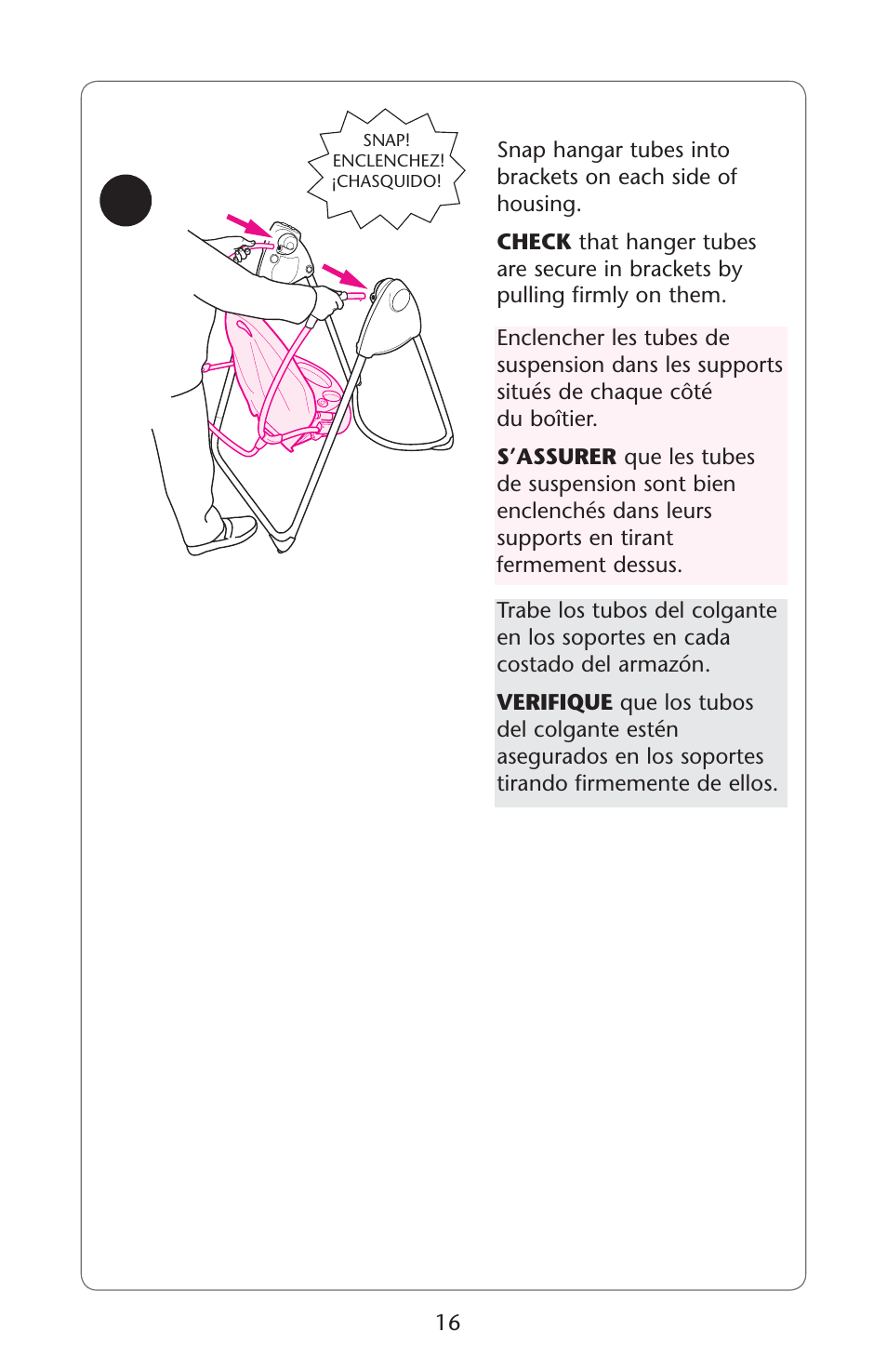 Graco Lovin' Hug 1761531 User Manual | Page 16 / 44