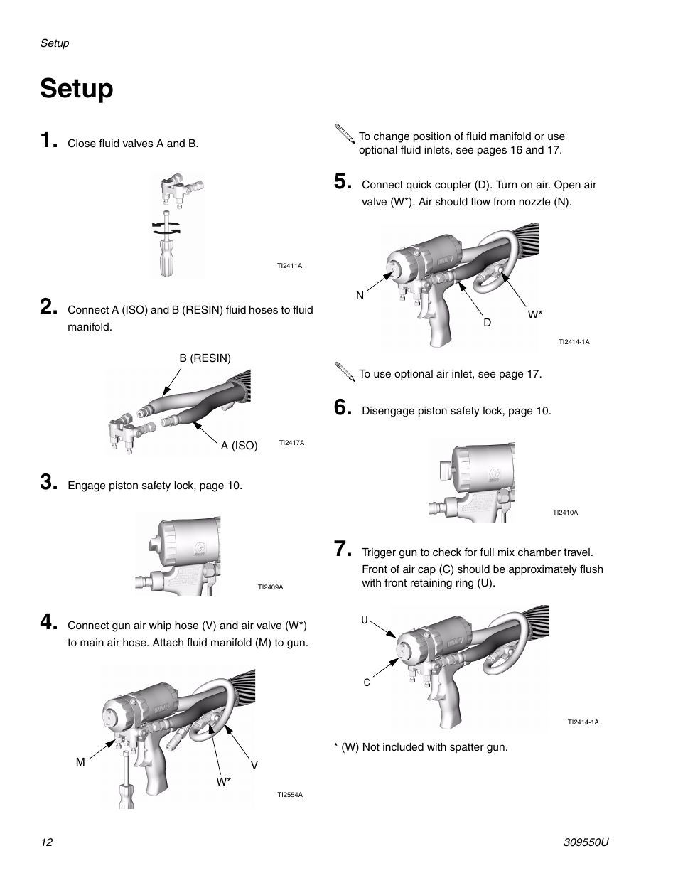 Setup | Graco FUSION 309550U User Manual | Page 12 / 46