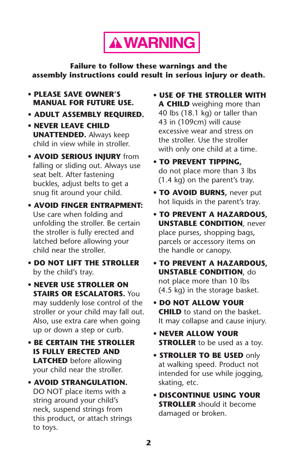 Graco ISPA108AB User Manual | Page 2 / 129