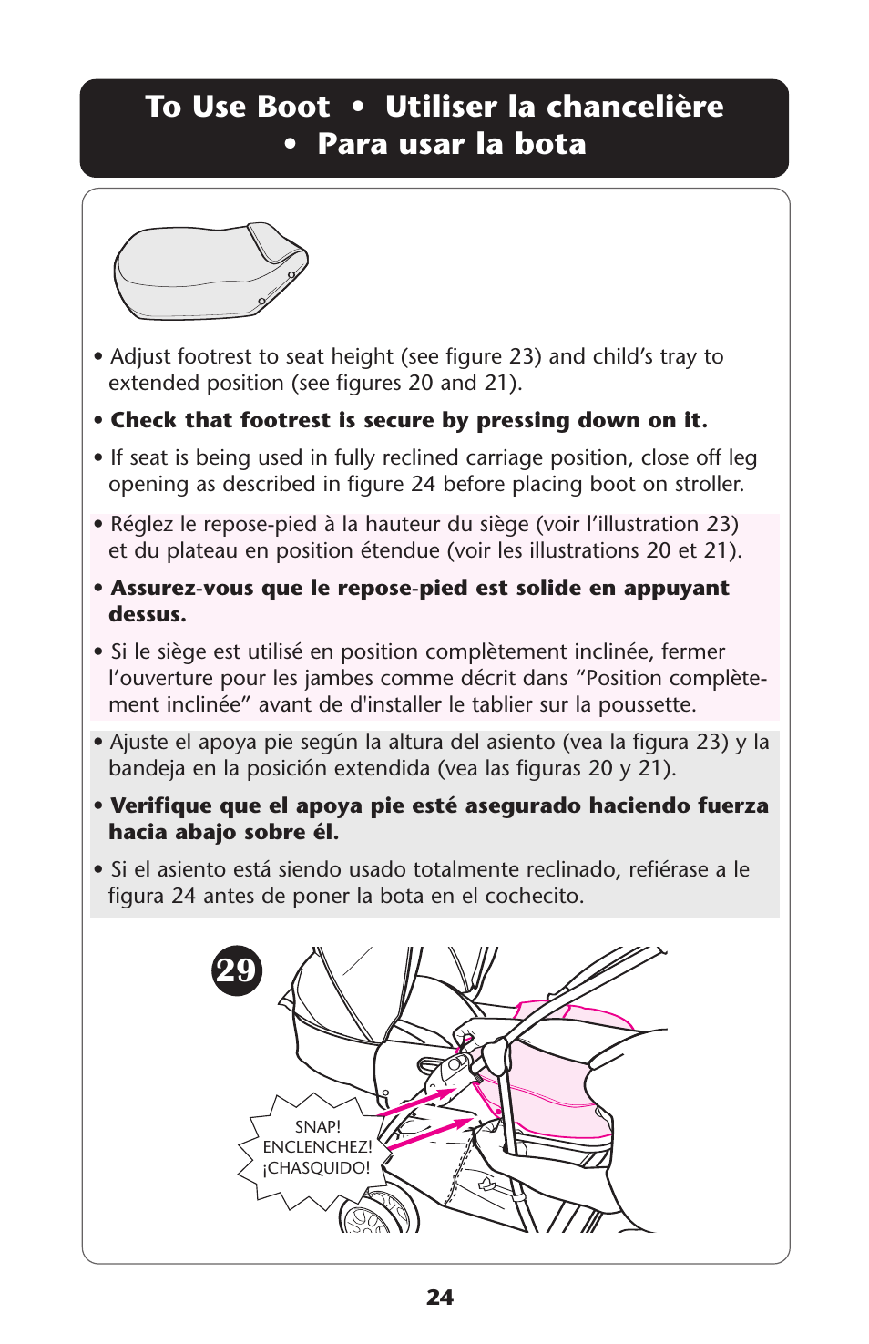 Graco ISPA108AB User Manual | Page 24 / 129