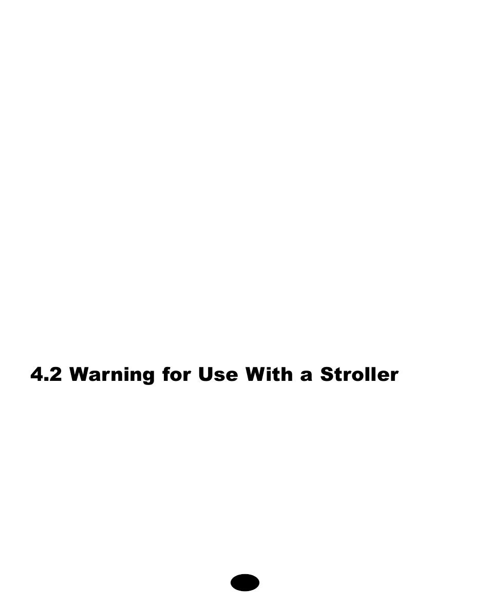 2 warning for use with a stroller | Graco ISPA108AB User Manual | Page 58 / 129