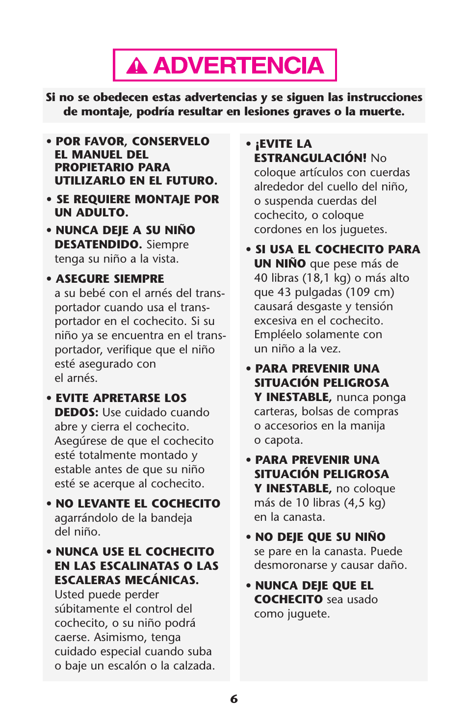 Graco ISPA108AB User Manual | Page 6 / 129