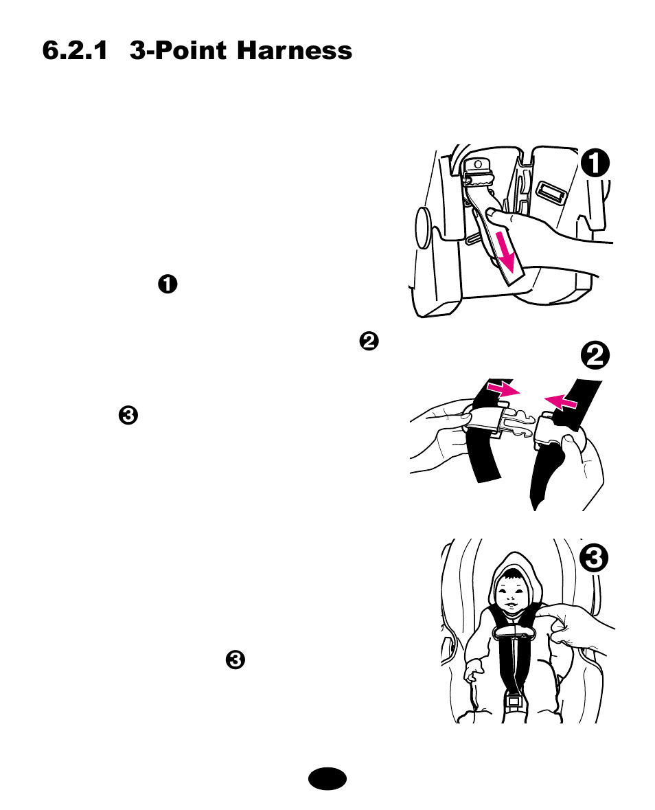 1 3-point harness | Graco ISPA108AB User Manual | Page 72 / 129