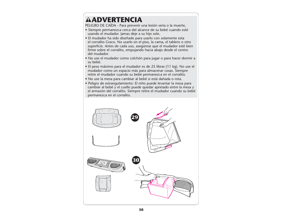 Advertencia | Graco ISPP056AB User Manual | Page 30 / 42