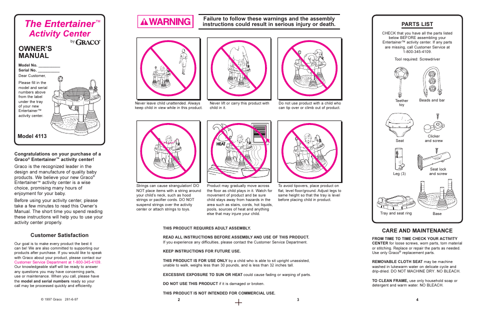 Graco QC5070 User Manual | 3 pages
