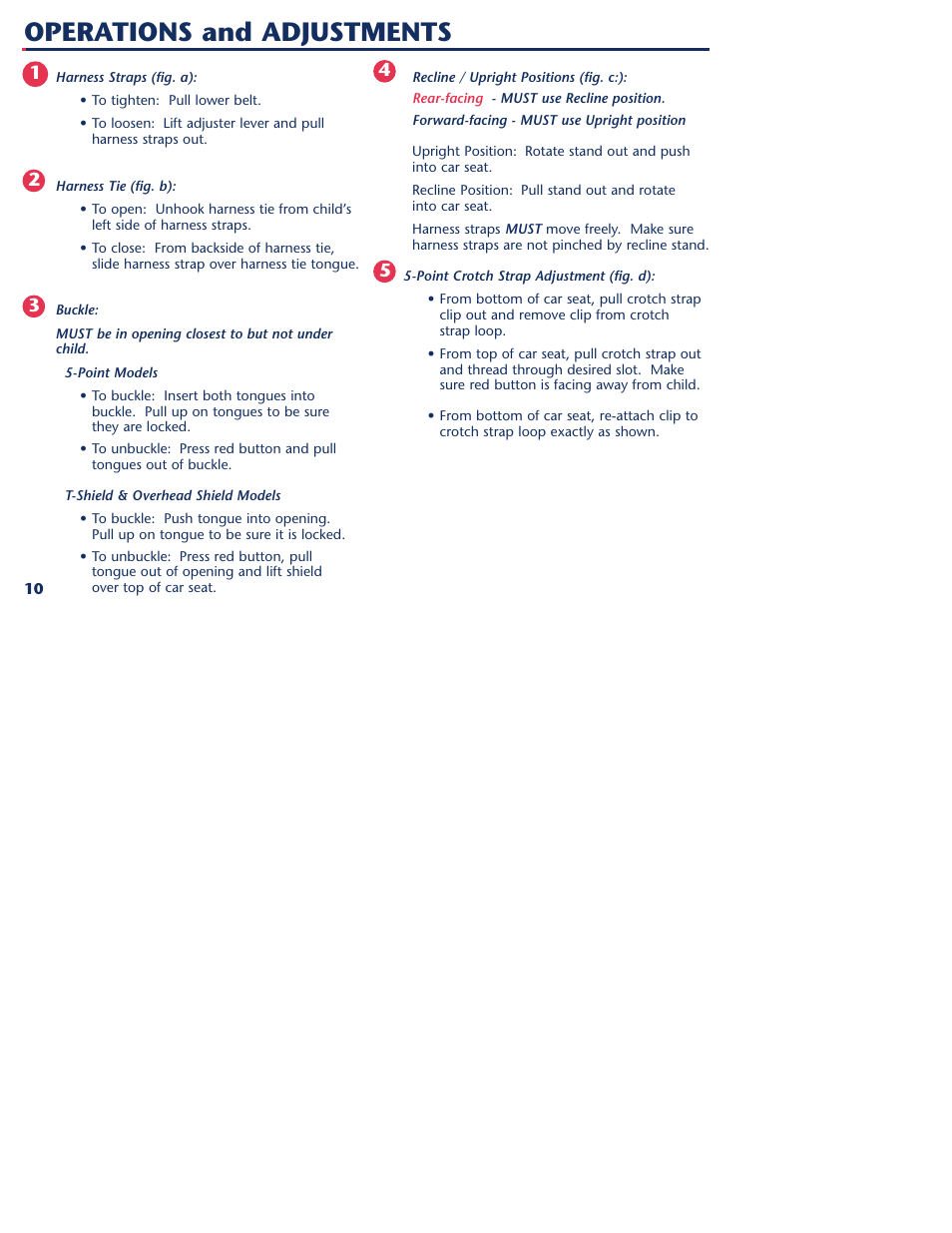 Operations and adjustments | Graco 1000 STETM User Manual | Page 12 / 54