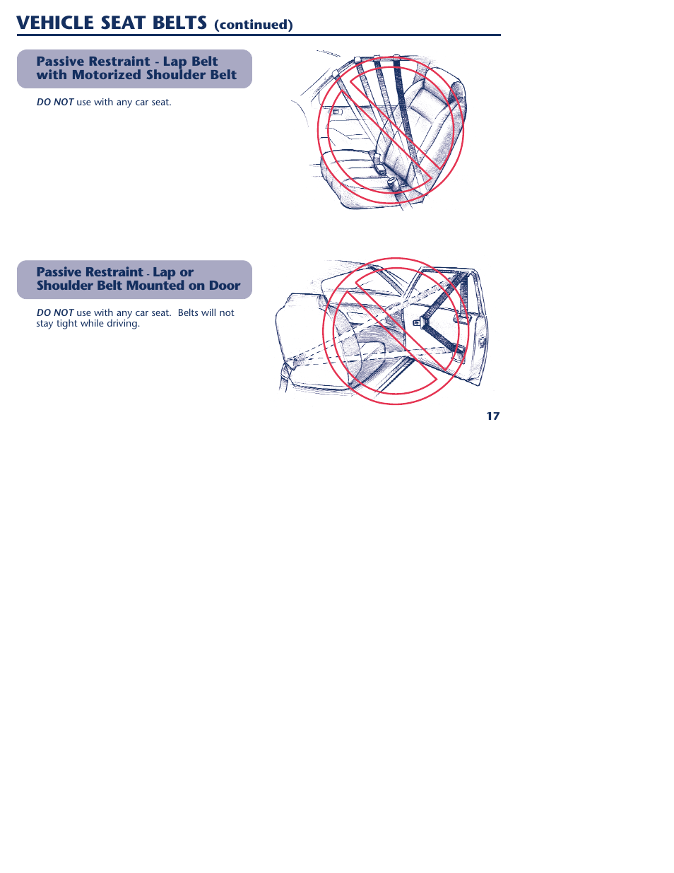 Vehicle seat belts | Graco 1000 STETM User Manual | Page 19 / 54