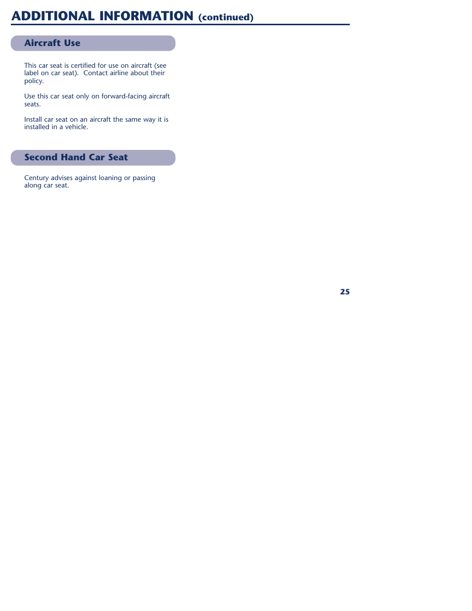 Additional information | Graco 1000 STETM User Manual | Page 27 / 54