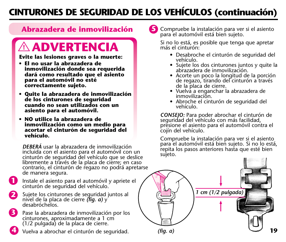 Advertencia | Graco 1000 STETM User Manual | Page 49 / 54