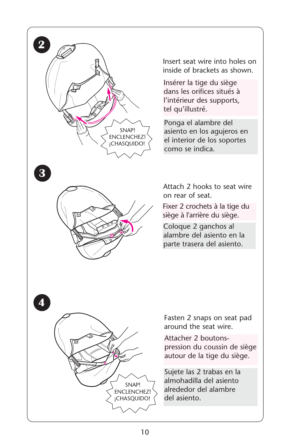 Graco Lovin' Hug 1757214 User Manual | Page 10 / 52