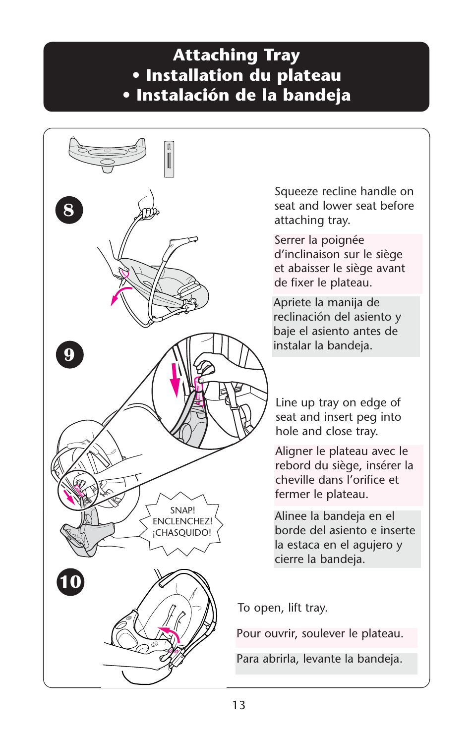 Graco Lovin' Hug 1757214 User Manual | Page 13 / 52