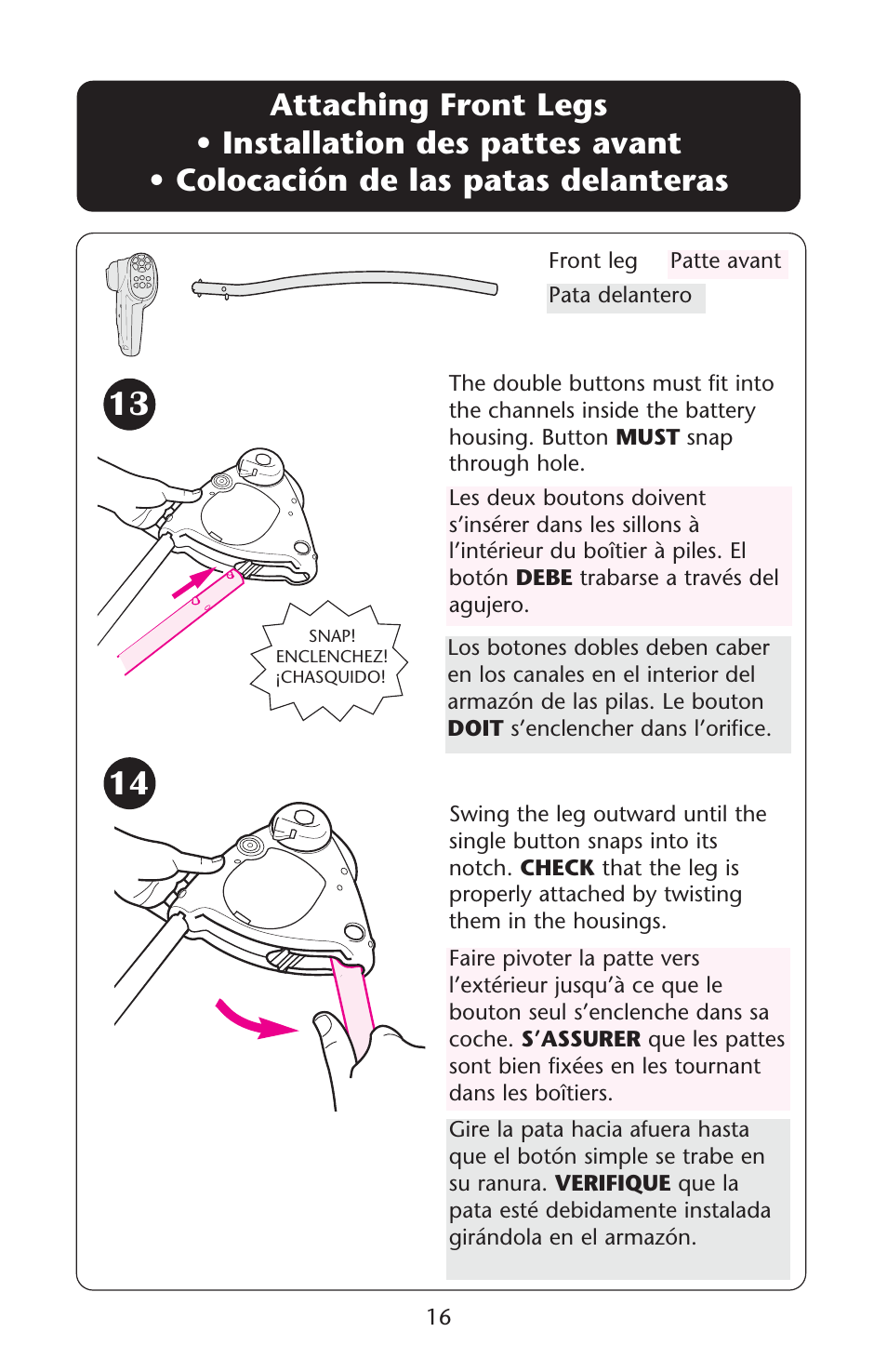 Graco Lovin' Hug 1757214 User Manual | Page 16 / 52