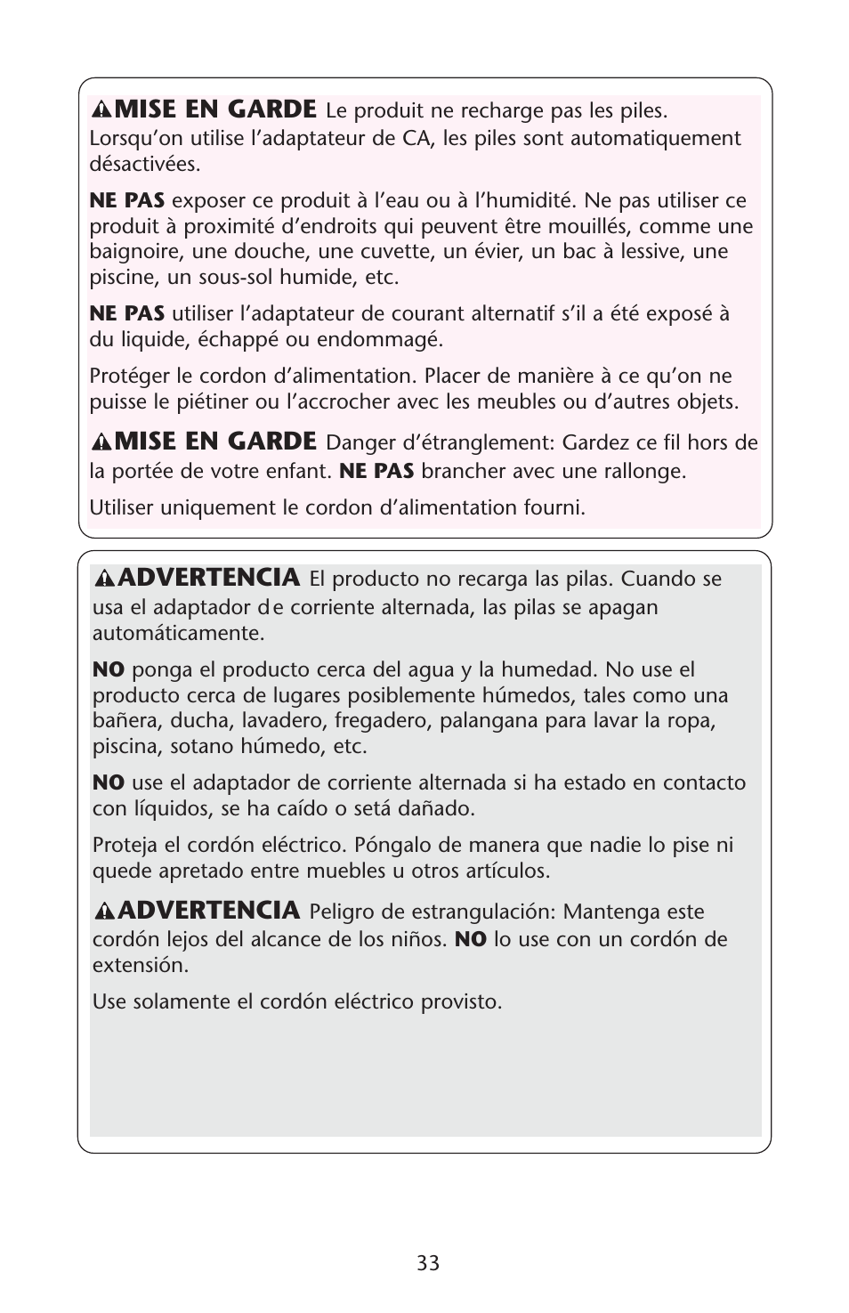 Graco Lovin' Hug 1757214 User Manual | Page 33 / 52