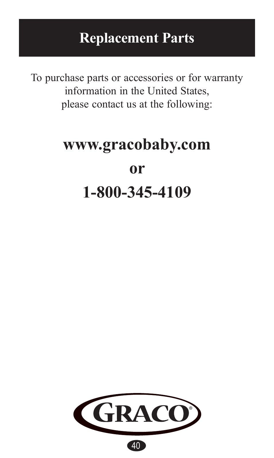 Replacement parts, Raco | Graco PD141229A User Manual | Page 40 / 80