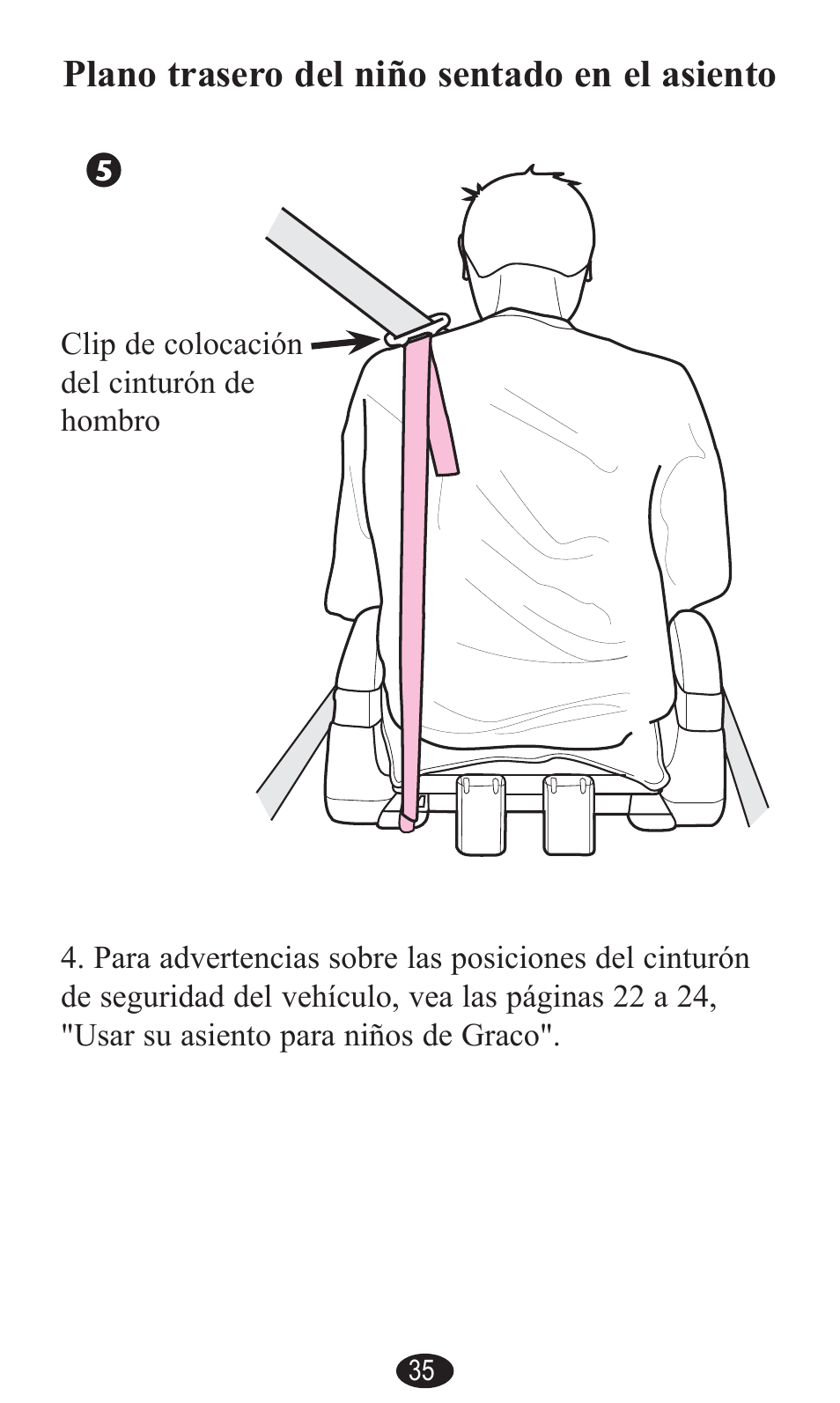 Plano trasero del niño sentado en el asiento | Graco PD141229A User Manual | Page 75 / 80