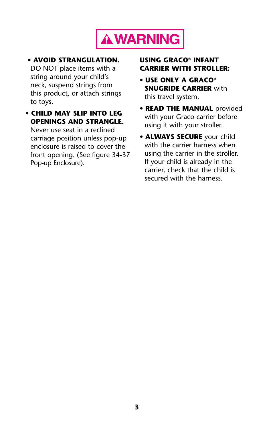 Graco ISPA118AA User Manual | Page 3 / 40