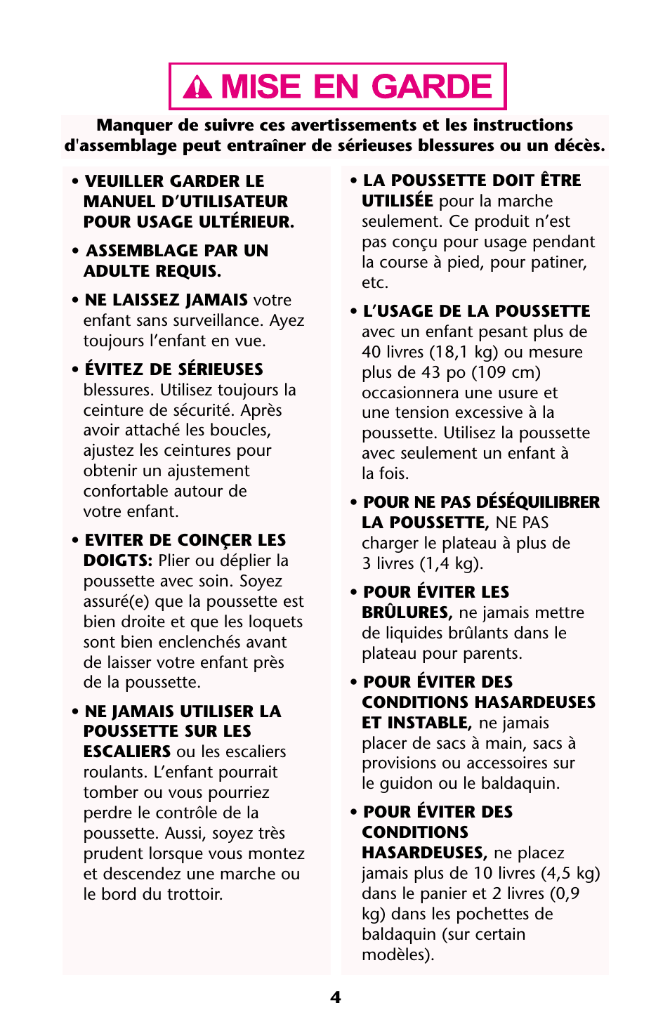 Graco ISPA118AA User Manual | Page 4 / 40