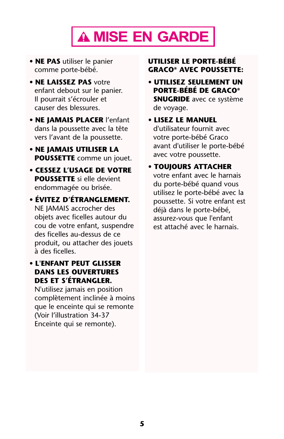 Graco ISPA118AA User Manual | Page 5 / 40