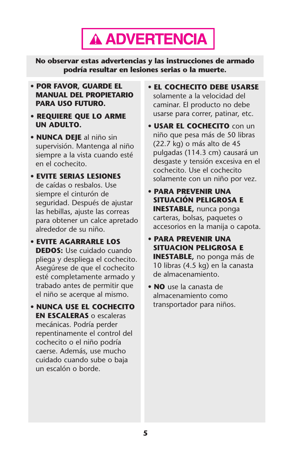 Graco ISPA228AA User Manual | Page 5 / 24