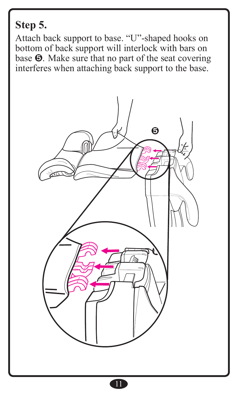 Step 5 | Graco Booster Seat User Manual | Page 11 / 72