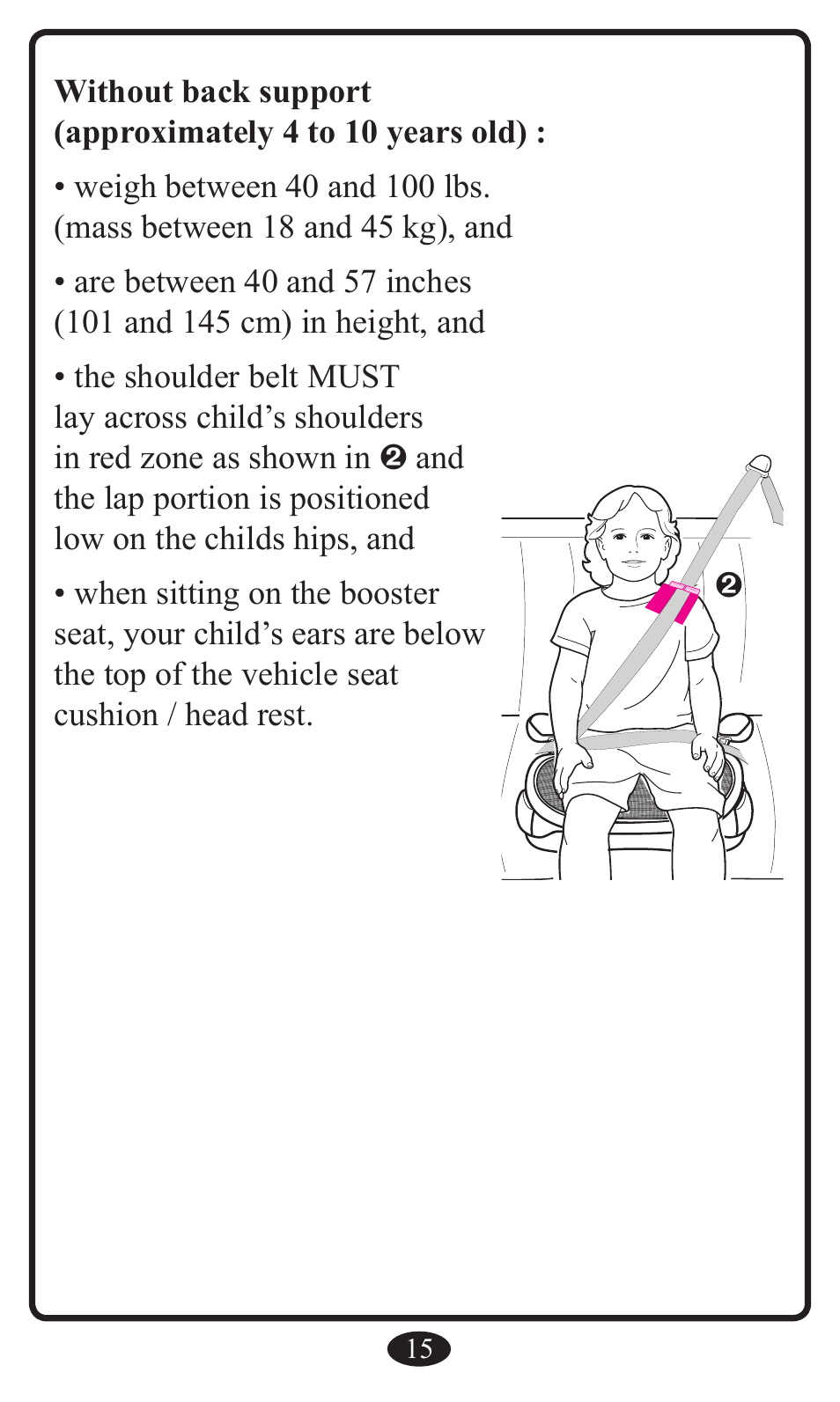 Graco Booster Seat User Manual | Page 15 / 72