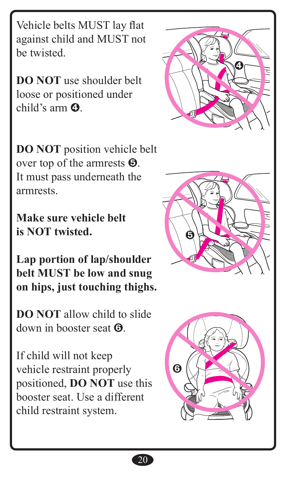 Graco Booster Seat User Manual | Page 20 / 72