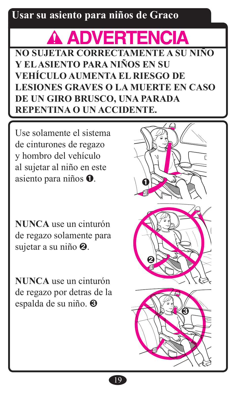 Usar su asiento para niños de graco | Graco Booster Seat User Manual | Page 55 / 72