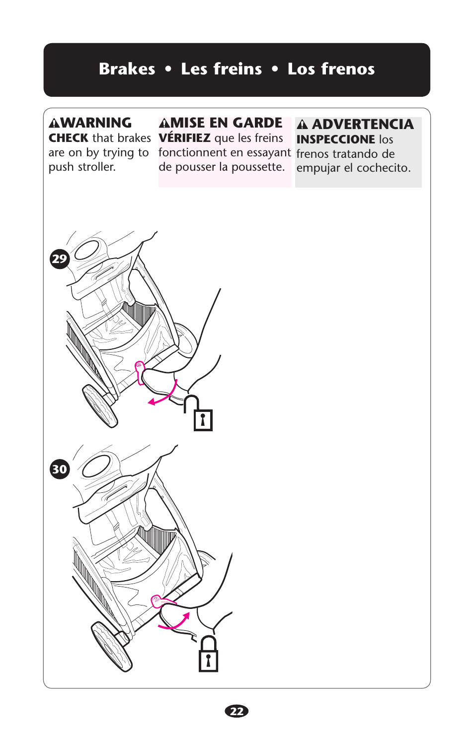 Rakes, Warning, Mise en garde | Advertencia | Graco Stylus 1759703 User Manual | Page 22 / 124